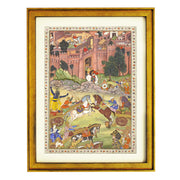 Krishna kills the demon Sri Gala Art Print