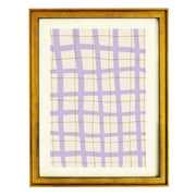 Lilac Grid Art Print