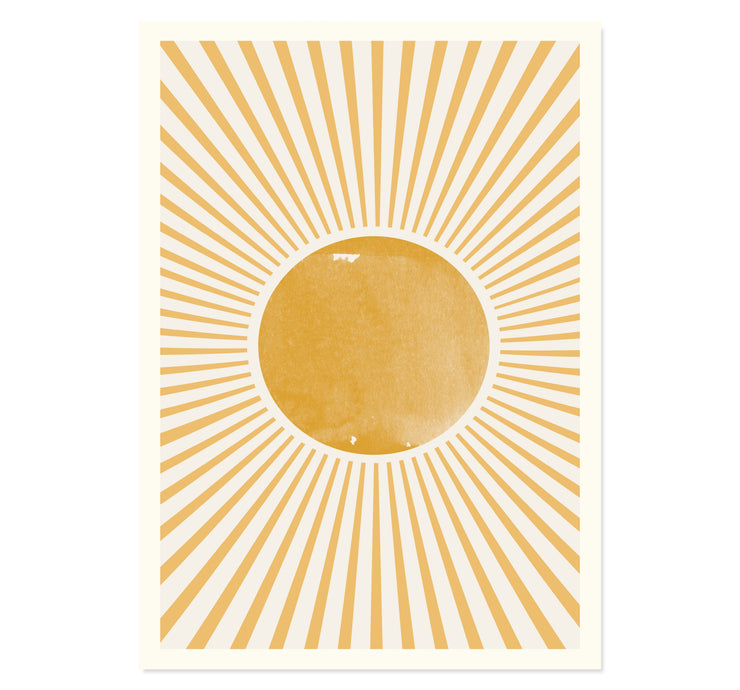 Boho Sun Art Print