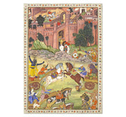 Krishna kills the demon Sri Gala Art Print