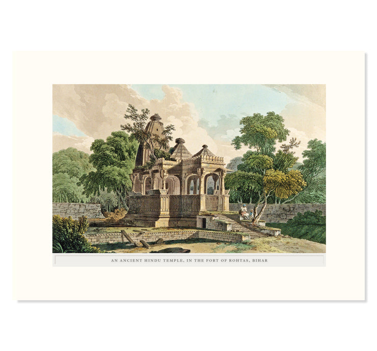 Temple in the Fort of Rotasgarh Art Print