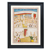 The Court of Alivardi Khan at Murshidabad's Darbar circa 1750 - 1753 Art Print