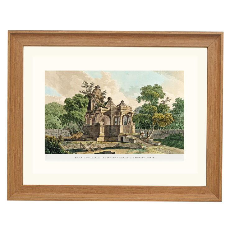 Temple in the Fort of Rotasgarh Art Print