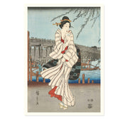 Evening on the Sumida River by Utagawa Hiroshige Art Print