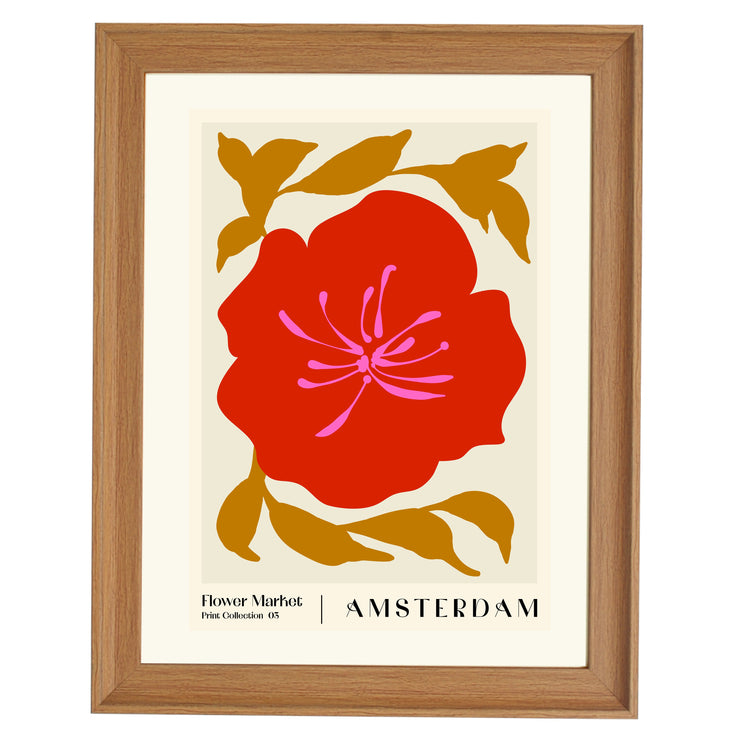 Flower Market. Amsterdam Art Print