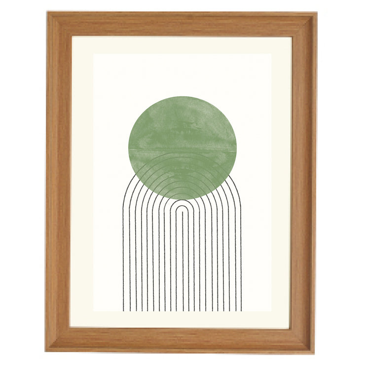 Green Moon No1. Art Print