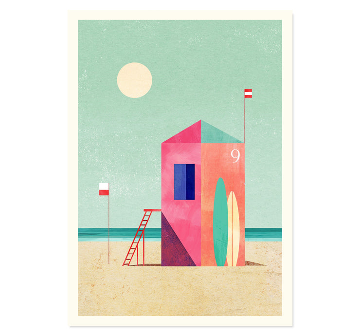 Surf Hut Art Print