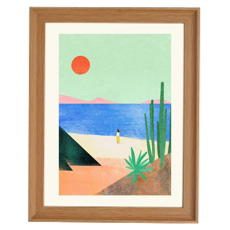 Beach Girl ii Art Print
