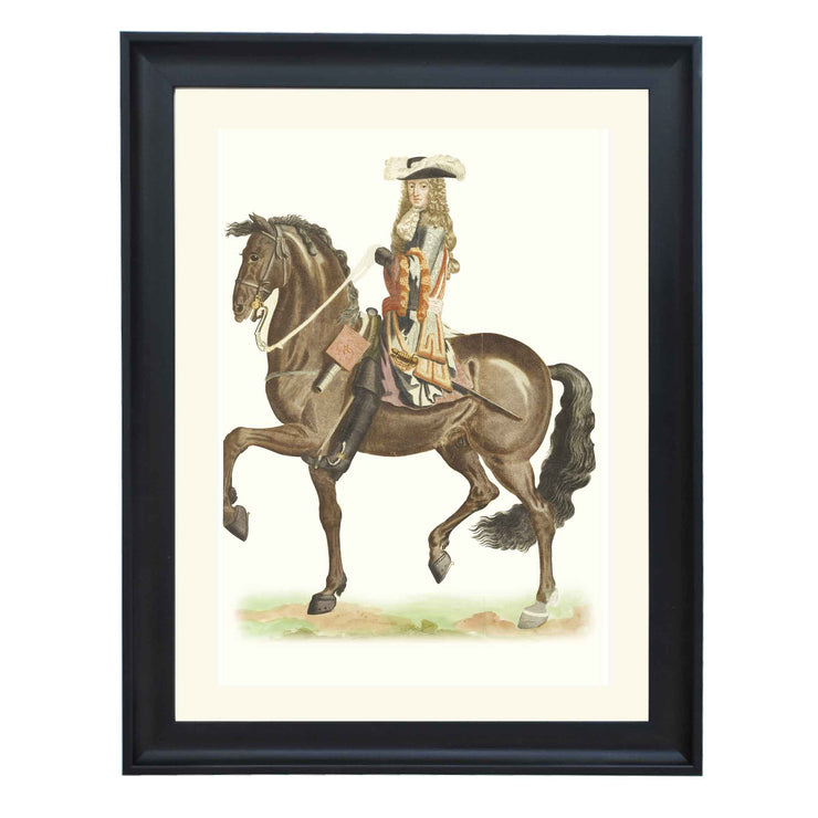 Stadtholder William III on horseback by Johan Teyler ART PRINT