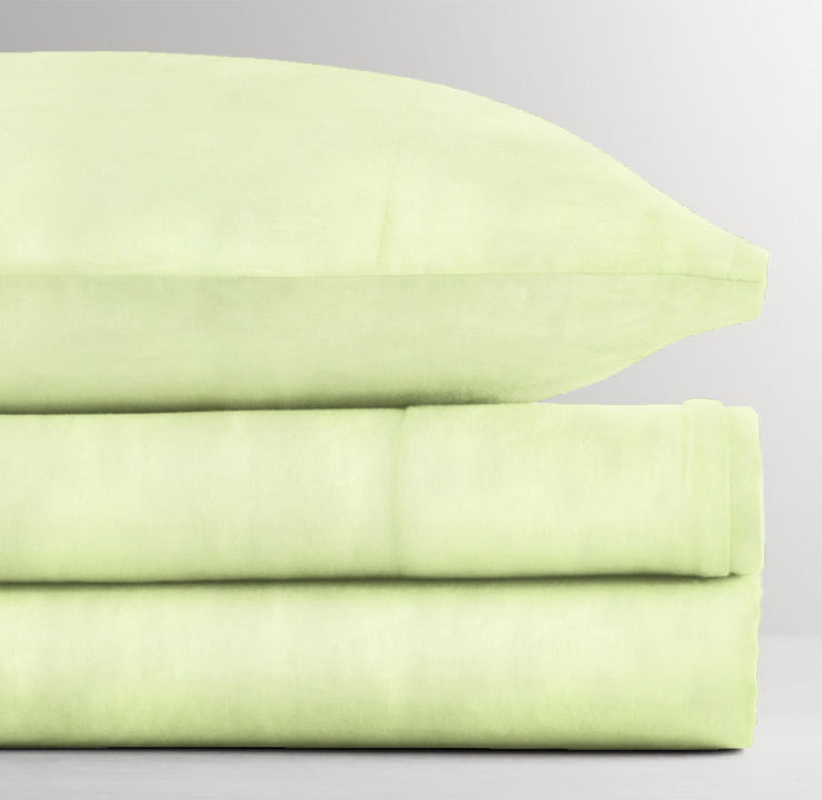 Fitted Single Sheet Set Lime Green