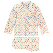 Organic Full Sleeved Collared Pajama Set Multi Dots