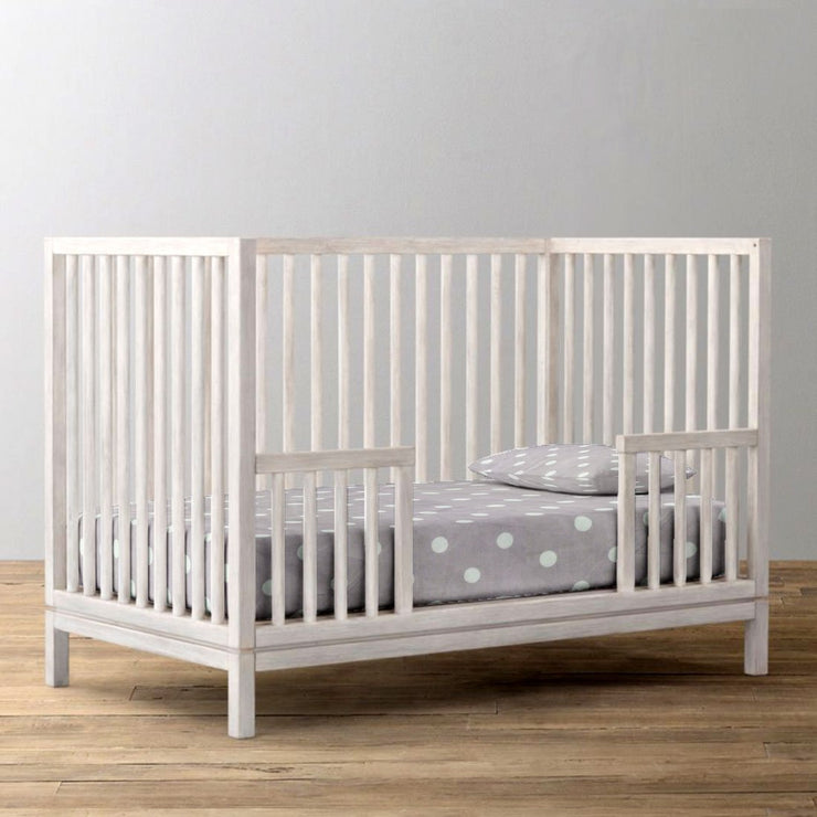 Fitted Crib Sheet Mauve and White Dot