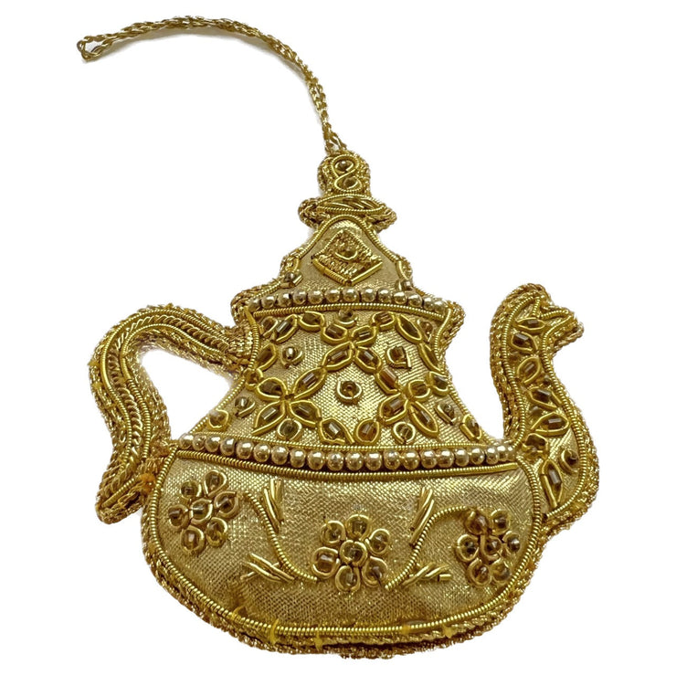 Tea Pot Handmade Christmas Ornament