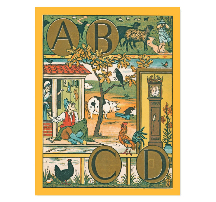 Vintage Alphabet Art Print
