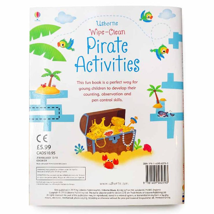 Wipe-clean Pirate Activities
