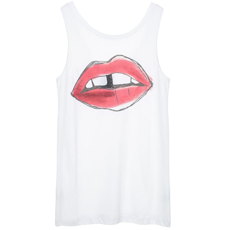 LIPS - Loose Fit Dropped Back Tank