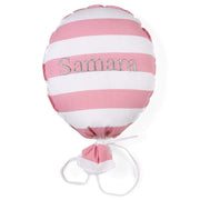 Personalised Balloon Pink Striped - Accessories